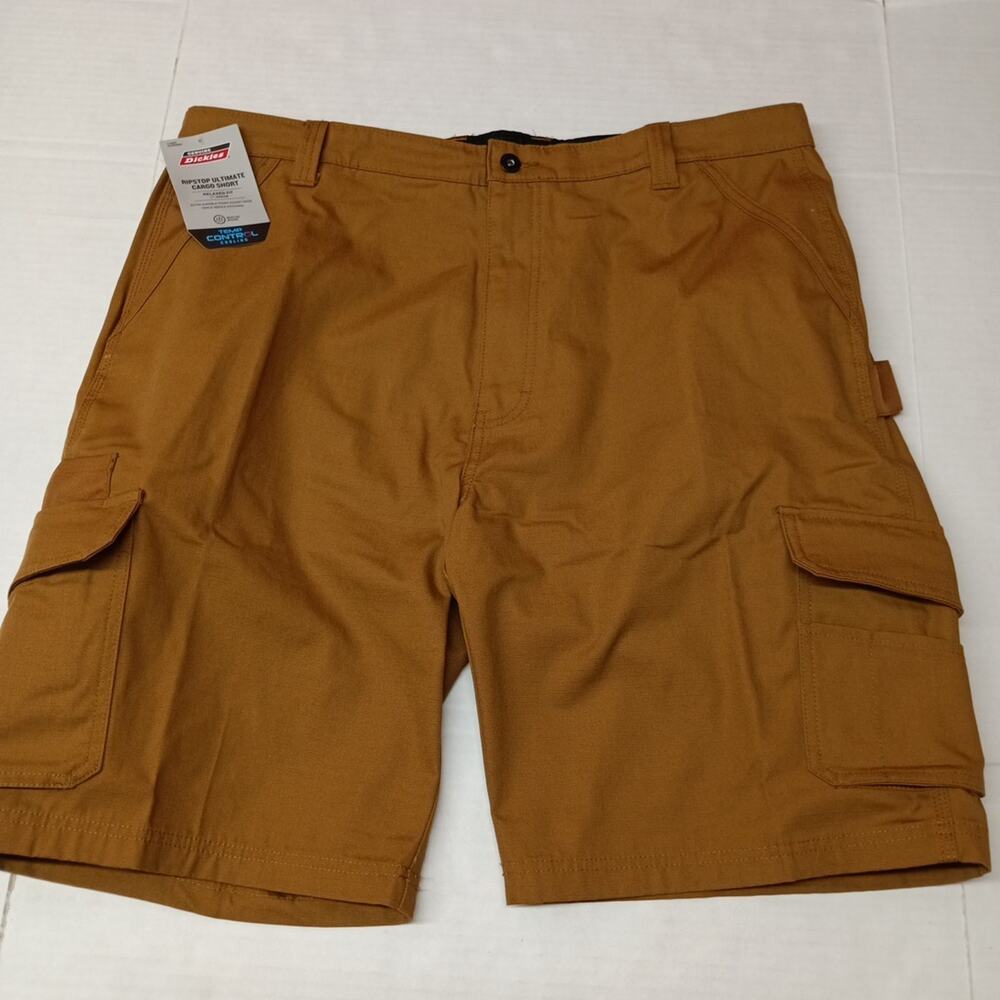 Dickies Ripstop Cargo Shorts Men’s Size 40 Brown Relaxed Fit